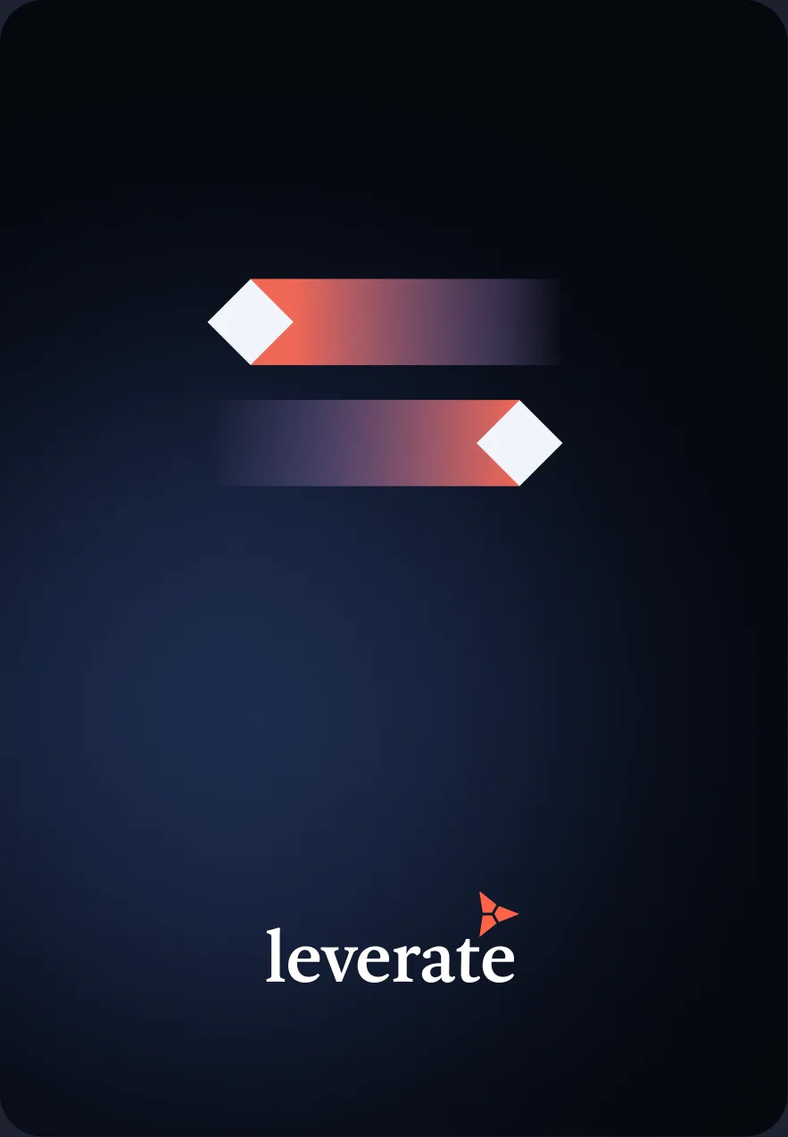 Abstract Leverate brand shape